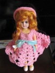 red head pink crochet